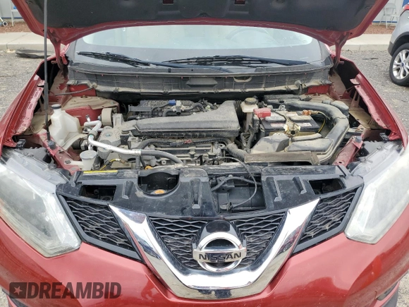 2016 Nissan Rogue SV with VIN KNMAT2MV5GP626187, listed as a Copart auction lot 54683805 with 92,526 mi miles and Clean Title. Bid and sale history available at carsss.com. Image 12.