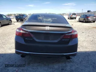 2017 Honda Accord Sedan Sport with VIN 1HGCR2F57HA285272, listed as a Copart auction lot 45609575 with 95,451 mi miles and Salvage Title. Bid and sale history available at carsss.com. Image 6.