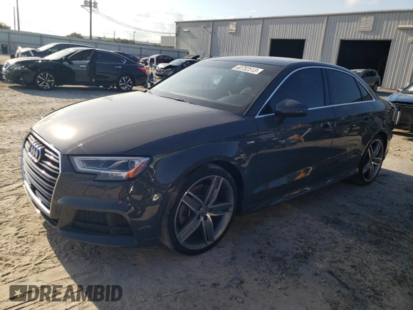 2019 Audi A3 Sedan Premium Plus with VIN WAUJEGFF6K1017891, listed as a Copart auction lot 60752513 with 62,746 mi miles. Bid and sale history available at carsss.com. Image 1.