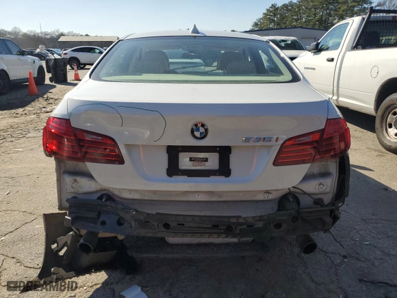 2014 BMW 5 Series 535i with VIN WBA5B1C54ED475760, listed as a Copart auction lot 45926265 with 62,041 mi miles and Salvage Title. Bid and sale history available at carsss.com. Image 6.