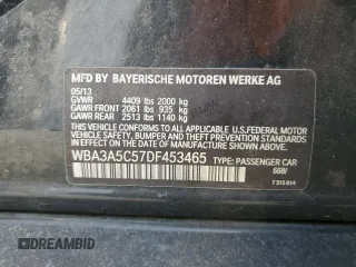 2013 BMW 3 Series 328i z VIN WBA3A5C57DF453465, wystawiony jako Copart lot #51005325 z przebiegiem 158 192 mil mil oraz Szkoda całkowita • Salvage title. Historia ofert i sprzedaży dostępna na DreamBid. Obrazek 12.
