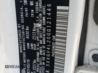 2016 Kia Optima SXL Turbo z VIN 5XXGV4L20GG121446, wystawiony jako Copart lot #57895125 z przebiegiem 131 889 mil mil oraz Czysty tytuł • Clean title. Historia ofert i sprzedaży dostępna na DreamBid. Obrazek 12.