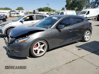 2017 Mazda 3 Touring with VIN JM1BN1L79H1128543, listed as a Copart auction lot 59553265 with 106,760 mi miles and Salvage title. Bid and sale history available at DreamBid. Image 1.