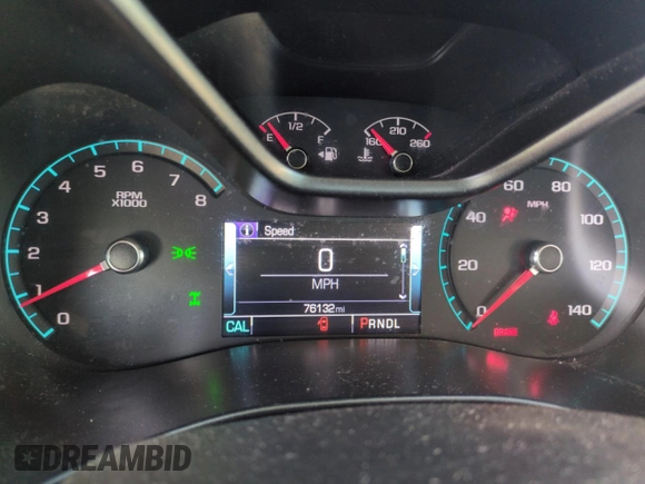 2018 Chevrolet Colorado 4WD Z71 with VIN 1GCGTDEN4J1189913, listed as a Copart auction lot 55279105 with 76,132 mi miles and Salvage title. Bid and sale history available at DreamBid. Image 9.