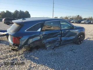 2025 Kia Sorento Hybrid EX with VIN KNDRHDJG9S5289243, listed as a Copart auction lot 84299744 with 7,406 mi miles and Salvage Title. Bid and sale history available at carsss.com. Image 3.
