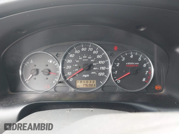 2005 Mazda MPV LX with VIN JM3LW28J150536653, listed as a IAAI auction lot 41767215 with 176,983 mi miles. Bid and sale history available at carsss.com. Image 7.