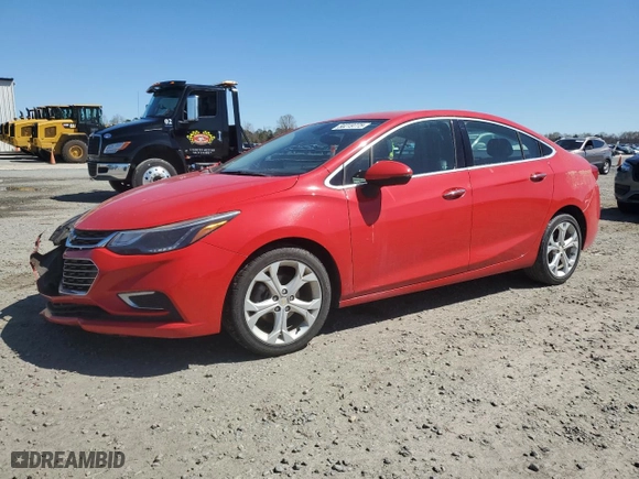 2016 Chevrolet Cruze Premier with VIN 1G1BG5SM9G7284417, listed as a Copart auction lot 50219775 with 65,282 mi miles and Salvage Title. Bid and sale history available at carsss.com. Image 1.