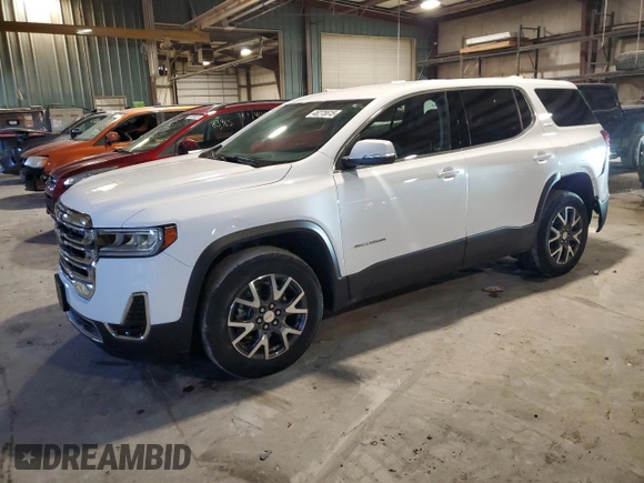 2021 GMC Acadia SLE with VIN 1GKKNKLA2MZ180842, listed as a Copart auction lot 46275615 with 26,701 mi miles and Salvage Title. Bid and sale history available at DreamBid. Image 1.