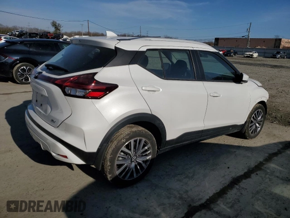 2022 Nissan Kicks SV with VIN 3N1CP5CV9NL488889, listed as a Copart auction lot 45925145 with 10,439 mi miles and Salvage Title. Bid and sale history available at DreamBid. Image 3.