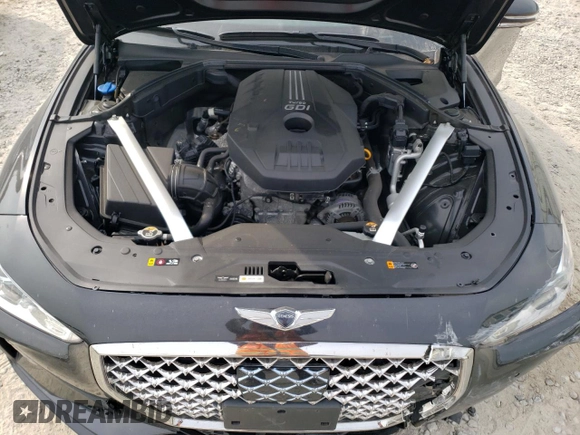 2020 Genesis G70 2.0T z VIN KMTG44LA8LU053493, wystawiony jako Copart lot #63290514 z przebiegiem 51 108 mil mil oraz Szkoda całkowita • Salvage title. Historia ofert i sprzedaży dostępna na DreamBid. Obrazek 11.