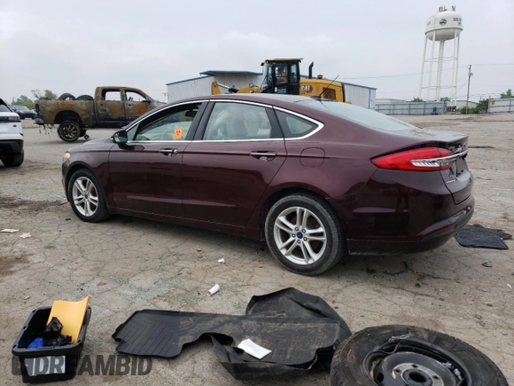 2018 Ford Fusion SE z VIN 3FA6P0HD2JR185298, wystawiony jako Copart lot #58898075 z przebiegiem Nie podano mil oraz Czysty tytuł • Clean title. Historia ofert i sprzedaży dostępna na DreamBid. Obrazek 2.