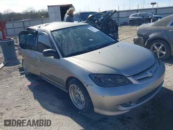 2004 Honda Civic LX with VIN 2HGES15534H590143, listed as a IAAI auction lot 41822593 with 270,820 mi miles. Bid and sale history available at carsss.com. Image 1.