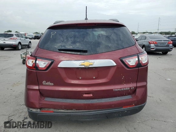 2015 Chevrolet Traverse LT with VIN 1GNKRGKDXFJ237029, listed as a Copart auction lot 62574245 with 148,409 mi miles and Salvage title. Bid and sale history available at DreamBid. Image 6.