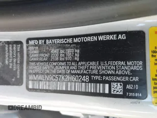 2019 MINI Clubman Cooper S z VIN WMWLN9C57K2H60248, wystawiony jako IAAI lot #42111586 z przebiegiem 46 882 mil mil oraz . Historia ofert i sprzedaży dostępna na DreamBid. Obrazek 9.