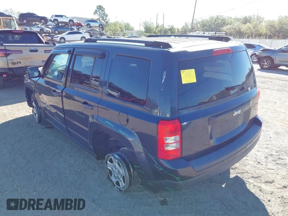 2014 Jeep Patriot Sport with VIN 1C4NJPBB4ED859196, listed as a IAAI auction lot 41815149 with 140,612 mi miles and . Bid and sale history available at carsss.com. Image 3.