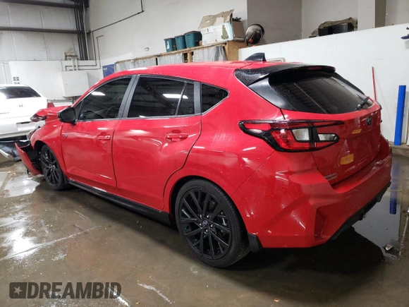 2024 Subaru Impreza RS with VIN JF1GUHJC3R8338538, listed as a Copart auction lot 77365644 with 3,106 mi miles and Salvage Title. Bid and sale history available at carsss.com. Image 2.