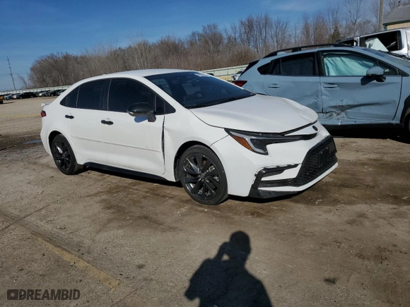 2024 Toyota Corolla SE with VIN 5YFS4MCE5RP204551, listed as a Copart auction lot 47953555 with 13,651 mi miles and Salvage Title. Bid and sale history available at carsss.com. Image 4.