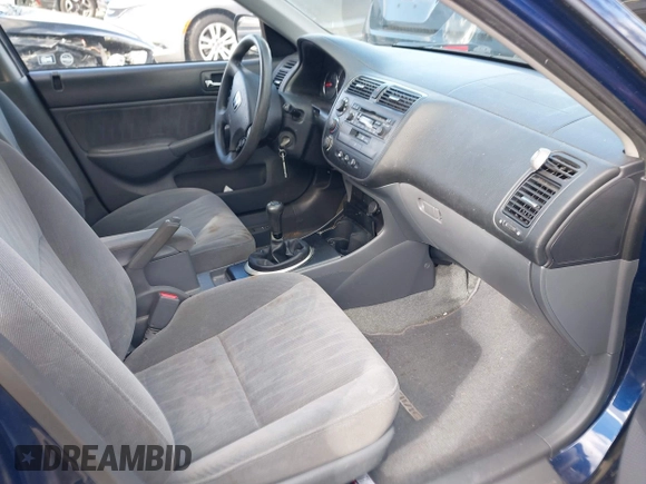 2004 Honda Civic LX with VIN 2HGES15564H516764, listed as a IAAI auction lot 40933100 with 107,000 mi miles. Bid and sale history available at carsss.com. Image 5.
