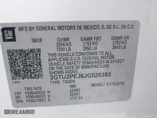 2018 GMC Sierra 1500 Denali with VIN 3GTU2PEJ6JG520383, listed as a IAAI auction lot 41849192 with 152,970 mi miles. Bid and sale history available at carsss.com. Image 9.