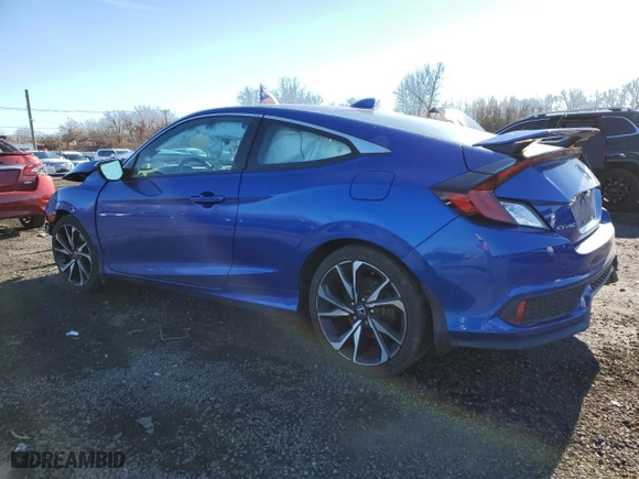 2019 Honda Civic Si Coupe with VIN 2HGFC3A57KH751092, listed as a Copart auction lot 82369774 with 54,712 mi miles and Salvage Title. Bid and sale history available at carsss.com. Image 2.