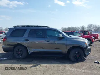 2021 Toyota Sequoia TRD Pro with VIN 5TDEY5B18MS187069, listed as a IAAI auction lot 41701691 with 100,629 mi miles. Bid and sale history available at carsss.com. Image 13.