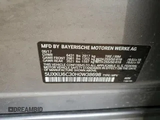 2017 BMW X6 z VIN 5UXKU6C30H0W38698, wystawiony jako Copart lot #45477434 z przebiegiem 65 134 mil mil oraz . Historia ofert i sprzedaży dostępna na DreamBid. Obrazek 14.