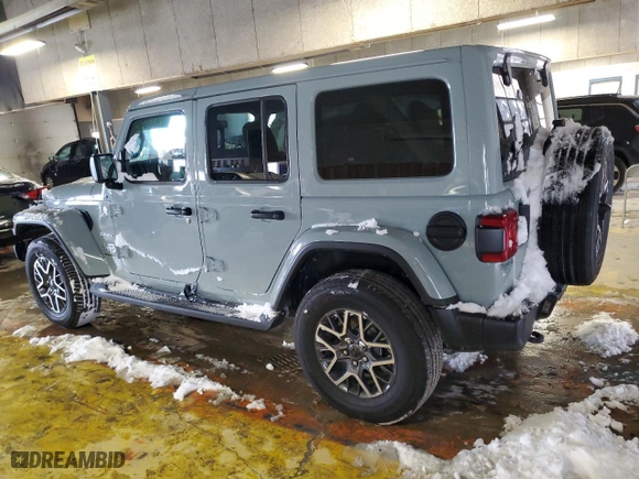 2024 Jeep Wrangler Sahara with VIN 1C4PJXEG3RW329991, listed as a Copart auction lot 87394494 with 3,684 mi miles and Salvage Title. Bid and sale history available at carsss.com. Image 2.