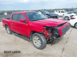 2022 Nissan Frontier SV z VIN 1N6ED1EJ0NN669524, wystawiony jako IAAI lot #41889689 z przebiegiem 99 074 mil mil oraz . Historia ofert i sprzedaży dostępna na DreamBid. Obrazek 1.