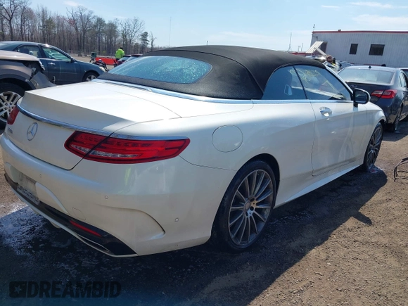 2017 Mercedes-Benz S 550 with VIN WDDXK8CB4HA024186, listed as a IAAI auction lot 41893799 with 73,633 mi miles and . Bid and sale history available at DreamBid. Image 4.