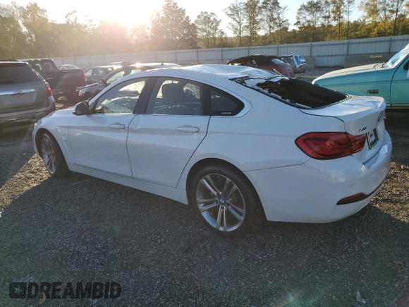 2018 BMW 4 Series 430i xDrive with VIN WBA4J3C58JBL04526, listed as a Copart auction lot 76980094 with 42,147 mi miles and Salvage Title. Bid and sale history available at DreamBid. Image 2.