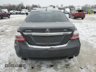 2010 Acura RL Technology with VIN JH4KB2F60AC001805, listed as a Copart auction lot 46323345 with 123,986 mi miles and Salvage Title. Bid and sale history available at DreamBid. Image 6.