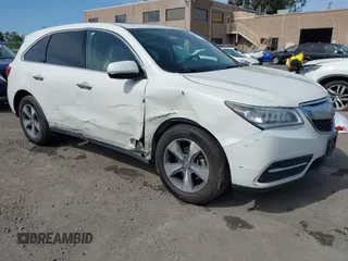 2016 Acura MDX with VIN 5FRYD3H25GB009205, listed as a IAAI auction lot 42099950 with 143,254 mi miles and . Bid and sale history available at carsss.com. Image 1.