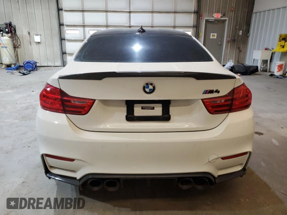 2017 BMW M4 with VIN WBS3R9C32HA014087, listed as a Copart auction lot 87033904 with 55,026 mi miles and Salvage title. Bid and sale history available at DreamBid. Image 6.