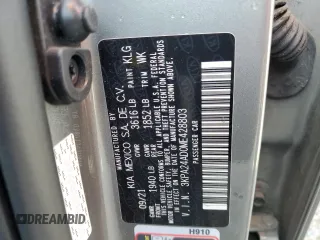 2021 Kia Rio LX with VIN 3KPA24AD0ME428803, listed as a Copart auction lot 49129705 with 37,727 mi miles and Salvage Title. Bid and sale history available at carsss.com. Image 12.