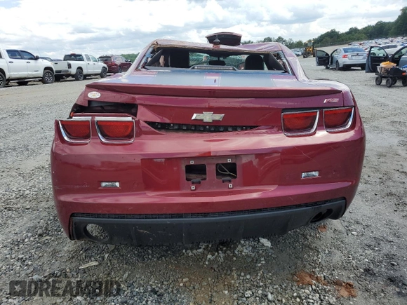 2011 Chevrolet Camaro 2LT with VIN 2G1FC1ED2B9121892, listed as a Copart auction lot 56714725 with 146,818 mi miles and Salvage title. Bid and sale history available at DreamBid. Image 6.