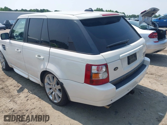 2008 Land Rover Range Rover Sport SC with VIN SALSH23478A162282, listed as a IAAI auction lot 42397144 with 139,276 mi miles and . Bid and sale history available at DreamBid. Image 3.