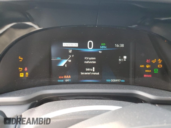 2023 Toyota Mirai XLE with VIN JTDAAAAA9PA009069, listed as a Copart auction lot 53739195 with 8,497 mi miles and Salvage Title. Bid and sale history available at carsss.com. Image 9.