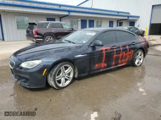 2014 BMW 6 Series 640i xDrive with VIN WBA6B8C57EDZ72380, listed as a Copart auction lot 53613465 with 137,949 mi miles and Salvage Title. Bid and sale history available at carsss.com. Image 1.