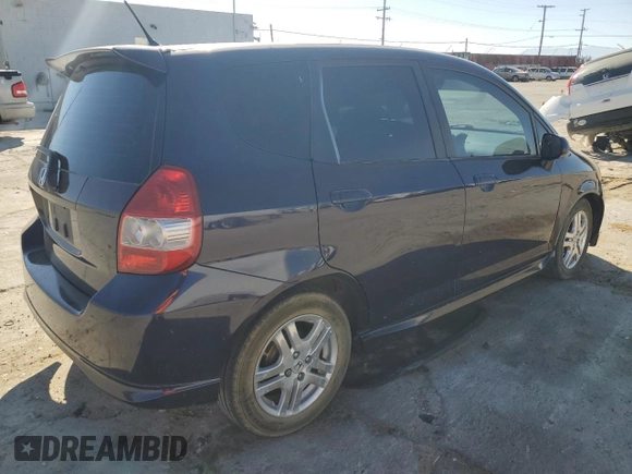 2008 Honda Fit Sport with VIN JHMGD38628S069820, listed as a Copart auction lot 73737234 with 276,955 mi miles and Salvage Title. Bid and sale history available at carsss.com. Image 3.