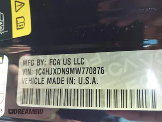 2021 Jeep Wrangler Unlimited Sport S с VIN 1C4HJXDN9MW770876, выставлен на аукционе IAAI как лот 40630311 с пробегом 62 235 миль миль и . История ставок и продаж доступна на DreamBid. Изображение 9.
