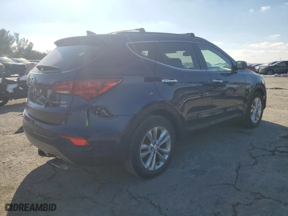2018 Hyundai Santa Fe Sport Limited with VIN 5XYZUDLA3JG513522, listed as a Copart auction lot 42084235 with 77,727 mi miles and Salvage Title. Bid and sale history available at carsss.com. Image 3.