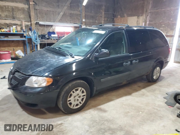 2005 Dodge Caravan SE z VIN 1D4GP24R45B245977, wystawiony jako Copart lot #58262555 z przebiegiem 254 176 mil mil oraz Czysty tytuł • Clean title. Historia ofert i sprzedaży dostępna na DreamBid. Obrazek 1.