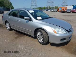 2006 Honda Accord EX-L z VIN 1HGCM66596A028861, wystawiony jako IAAI lot #42416551 z przebiegiem 160 546 mil mil oraz . Historia ofert i sprzedaży dostępna na DreamBid. Obrazek 1.