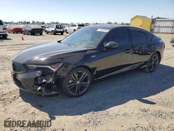 2024 Acura Integra w/A-Spec Technology Package with VIN 19UDE4H60RA022530, listed as a Copart auction lot 72598544 with 6,505 mi miles and Salvage Title. Bid and sale history available at carsss.com. Image 1.