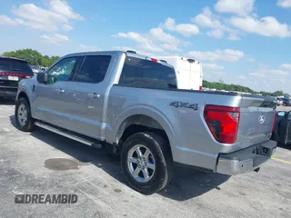 2024 Ford F-150 XLT with VIN 1FTFW3LD0RFA89460, listed as a IAAI auction lot 42073504 with 14,636 mi miles. Bid and sale history available at carsss.com. Image 3.