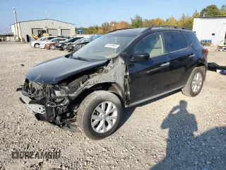2014 Nissan Murano SV with VIN JN8AZ1MW1EW501079, listed as a Copart auction lot 76909964 with 105,274 mi miles and Salvage Title. Bid and sale history available at carsss.com. Image 1.