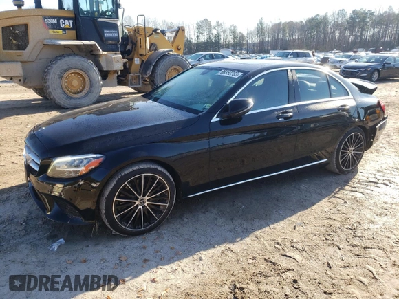 2019 Mercedes-Benz C 300 with VIN 55SWF8DB3KU301027, listed as a Copart auction lot 88352765 with 72,564 mi miles and Salvage Title. Bid and sale history available at DreamBid. Image 1.