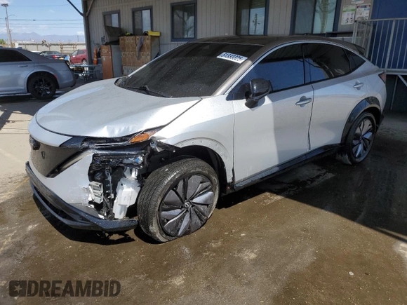 2023 Nissan ARIYA Venture+ with VIN JN1BF0AA7PM411402, listed as a Copart auction lot 51333325 with 19,439 mi miles and Salvage Title. Bid and sale history available at carsss.com. Image 1.