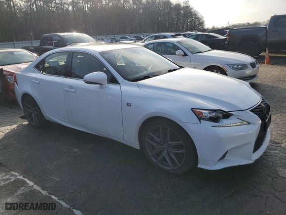 2016 Lexus IS 350 with VIN JTHBE1D26G5023094, listed as a Copart auction lot 44143515 with 104,522 mi miles and Salvage Title. Bid and sale history available at carsss.com. Image 4.