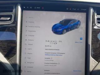 2018 Tesla Model S 75D with VIN 5YJSA1E2XJF285301, listed as a IAAI auction lot 41917939 with 80,470 mi miles. Bid and sale history available at carsss.com. Image 7.